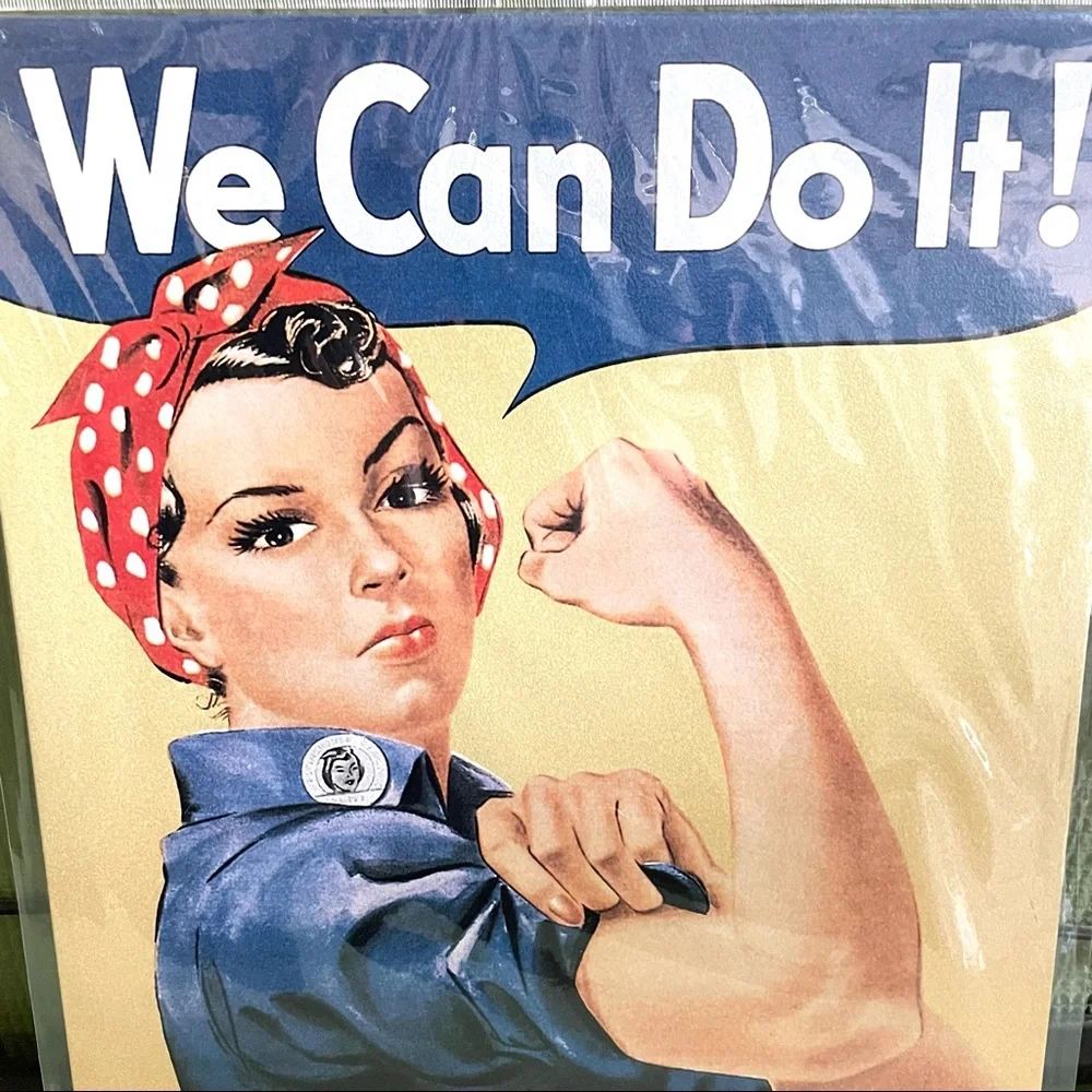 NEW Rosie The Riveter “We Can Do It!” Metal Sign